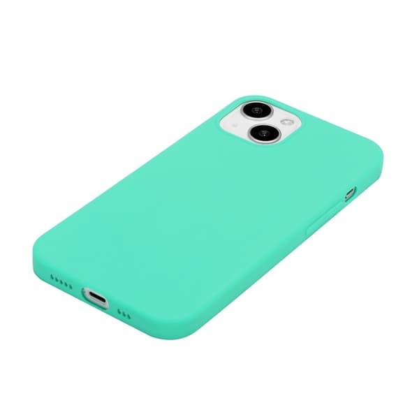 Mobilskal till iPhone 15 Plus TPU Matte Slim-Fit - Cyan Grön
