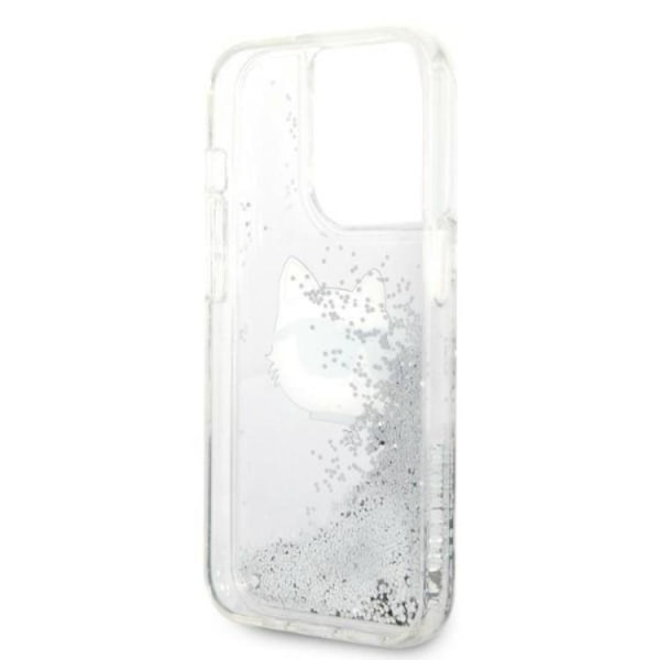 Karl Lagerfeld iPhone 14 Pro Max Skal Glitter Choupette Head - S