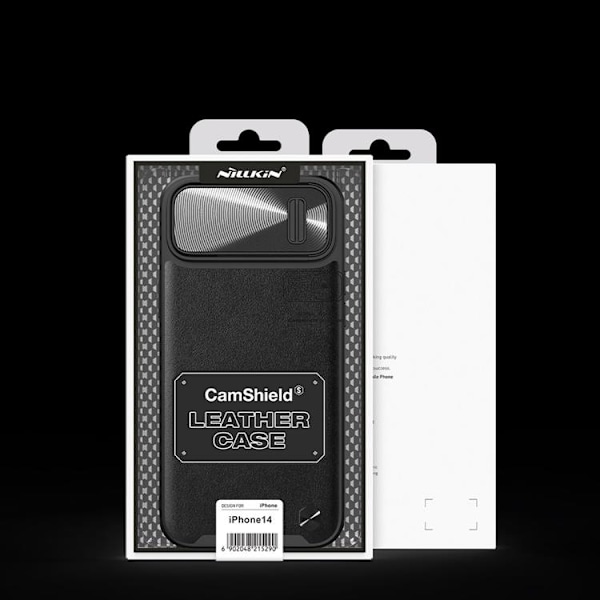 Nillkin iPhone 14 Skal CamShield Läder S - Svart Svart