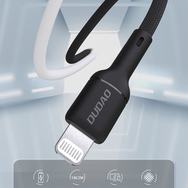 Dudao USB-C - Lightning 30W Kaapeli 2m L9X - Musta Svart