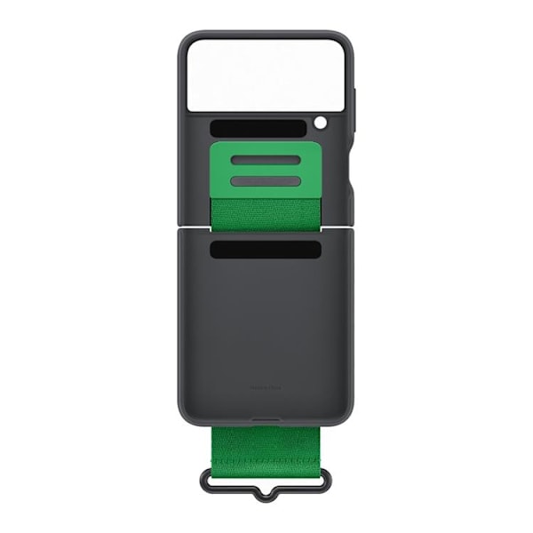 Samsung Galaxy Z Flip 4 Skal Strap Silicone Hanger - Svart