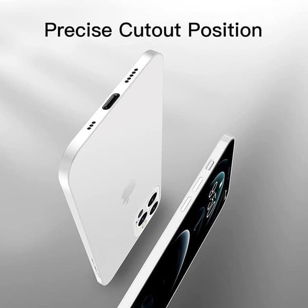 BOOM Zero Mobilskal till iPhone 15 Pro Ultra Slim - Frosted Transparent