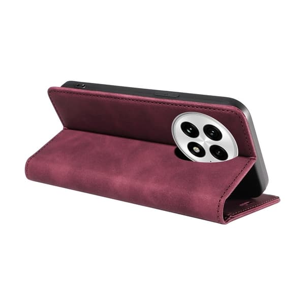 BETOPNICE 003 för OnePlus 13 Plånboksfodral Konstläder - Röd