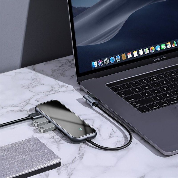 BASEUS HUB 7in1 3xUSB 3.0 + HDMI + USB-C PD + microSD/SD
