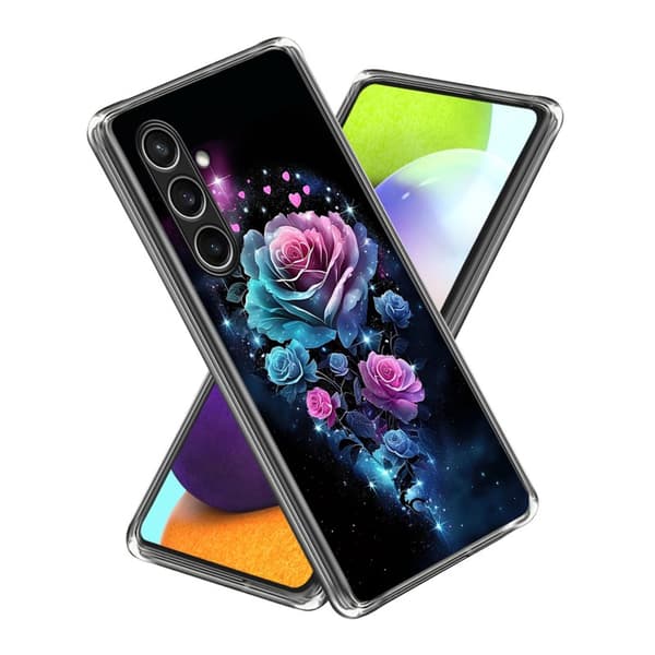 Mobilskal för Samsung Galaxy S26 IMD-mönster Stöttålig TPU - Drömrosa