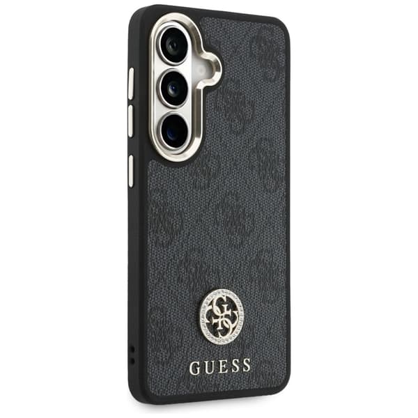 Guess Mobilskal För Galaxy S26 MagSafe 4G Big Rhinestone Triangle Strap Svart