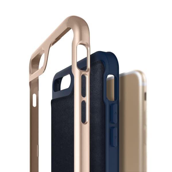Caseology Envoy Ægte Læder Cover iPhone 7 Plus - Blå Blue