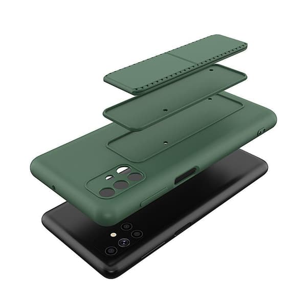 Wozinsky Kickstand SilikonSkal Samsung Galaxy M51 - Musta Svart