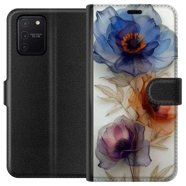 Plånboksfodral till Samsung Galaxy S10 Lite med Silkesblommor