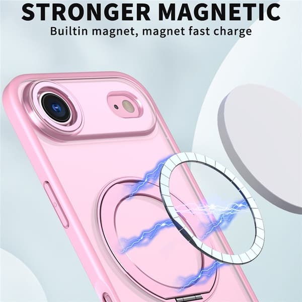 Mobilskal till iPhone Air MagSafe TPU + Acrylic Kickstand - Rosa Rosa
