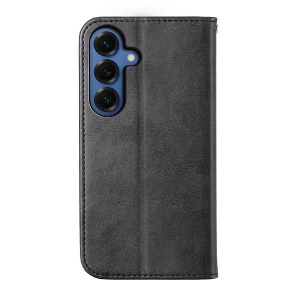 Plånboksfodral för Samsung Galaxy S26 Plus Konstläder med handledsrem - Svart