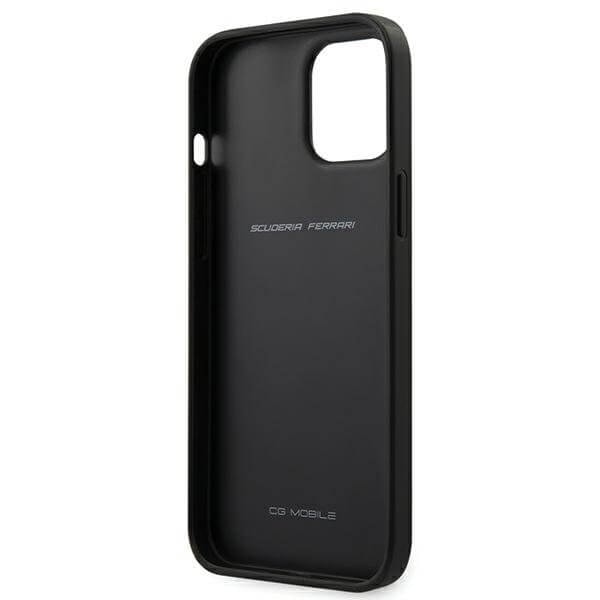 Ferrari Case iPhone 12 Pro Max Skal Perforated - Svart Black