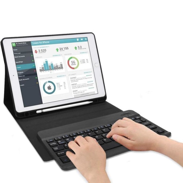 Galaxy Tab S6 Lite (2020/2022) etui med tastatur - sort