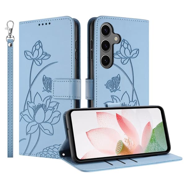 Plånboksfodral för Samsung Galaxy S26 Plus Konstläder Ställ - Blå
