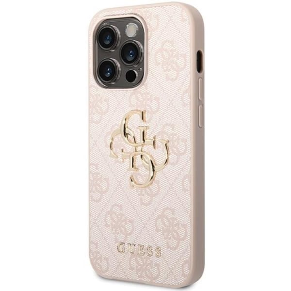 Guess iPhone 15 Pro Max Mobilskal Big Metall Logo - Rosa