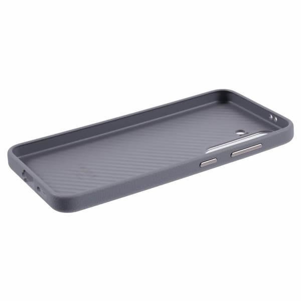 X-LEVEL Mobilskal till Samsung Galaxy S24+ Slim PU Läder + Hård PC Grå