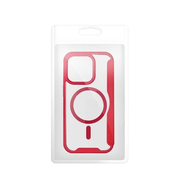 iPhone 15 Pro Pung Taske Magsafe Smart - Rød Röd