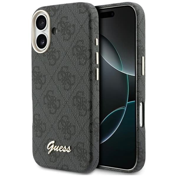 Guess Telefontaske til iPhone 17 MagSafe 4G Script - Sort Svart