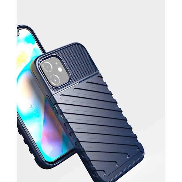 Thunder Twill Texture Skal iPhone 12 Mini - Blå Blå