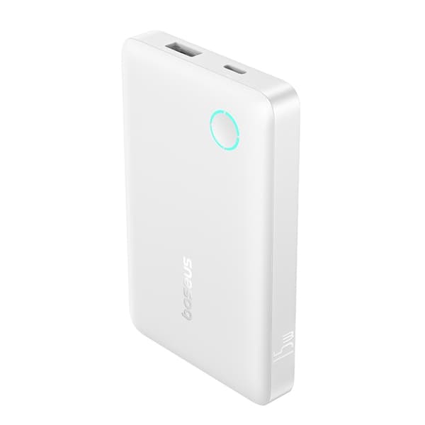 Baseus Powerbank 10000mAh 15W med USB-C Kabel 3m - Vit Vit
