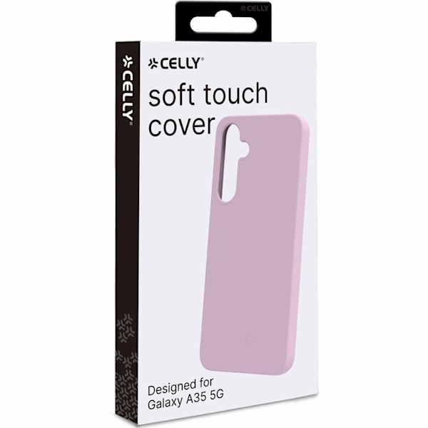 Celly Galaxy A35 5G Mobilskal Soft Rubber - Rosa Svart