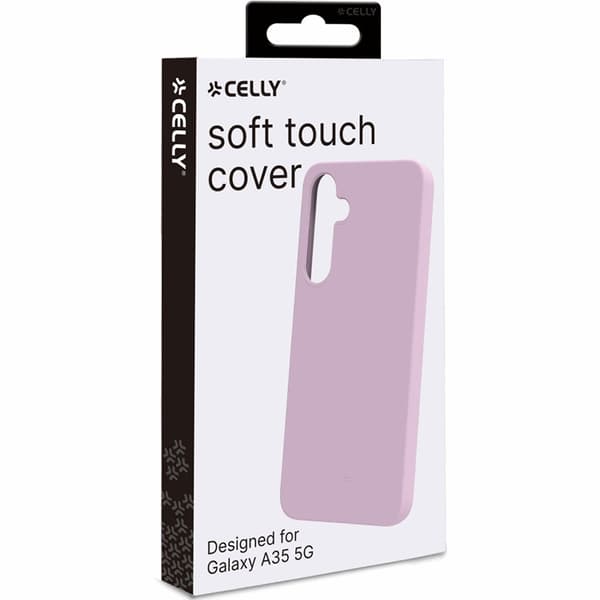 Celly Mobilskal till Galaxy A35 5G Soft Rubber - Rosa Black