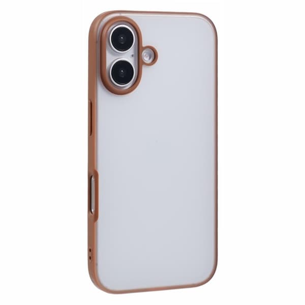 X-LEVEL Mobilskal till iPhone 16 PC+TPU Matt Skydd - Guld