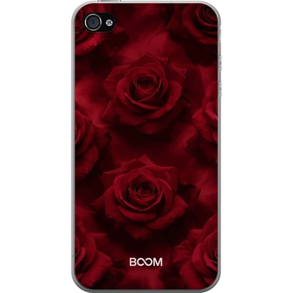Mobilcover til Apple iPhone 4 med Crimson Rose