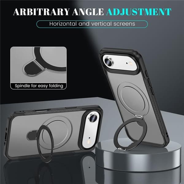 Mobilskal till iPhone Air MagSafe Rotating Kickstand - Svart