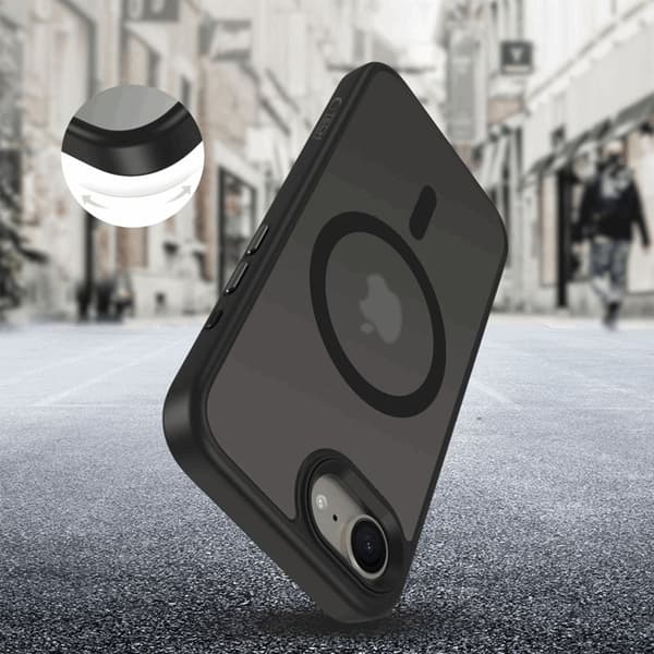 Tech-Protect Telefontaske til iPhone 16e Magsafe Magmat - Matt Sort Svart