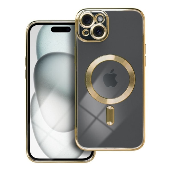 iPhone 15 Plus matkapuhelimen suojakuori Magsafe Electro - kultaa