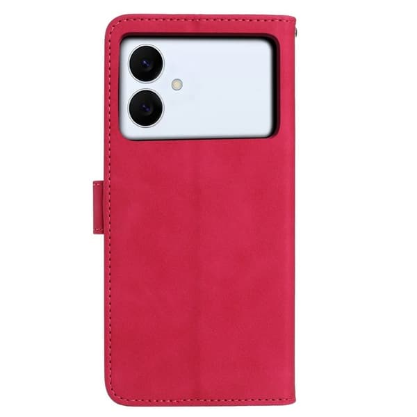 Samsung Galaxy S26 Edge Plånboksfodral Konstläder Ställ - Rosa