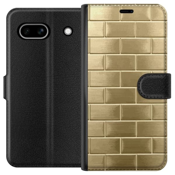 Pung Taske til Google Pixel 7a med gyldne mursten