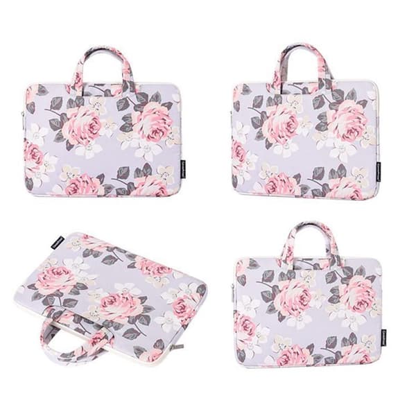 CANVASARTISAN Computer sleeve 15" Floral - Blå Blå
