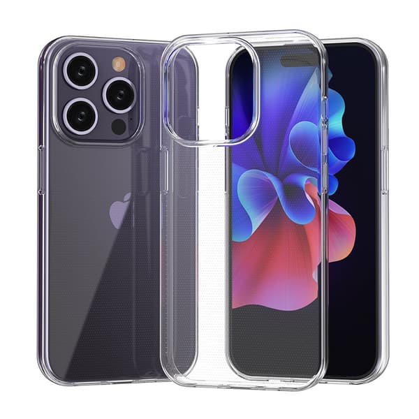 iPhone 15 Pro -puhelimen kuori Ultra Clear - läpinäkyvä Transparent