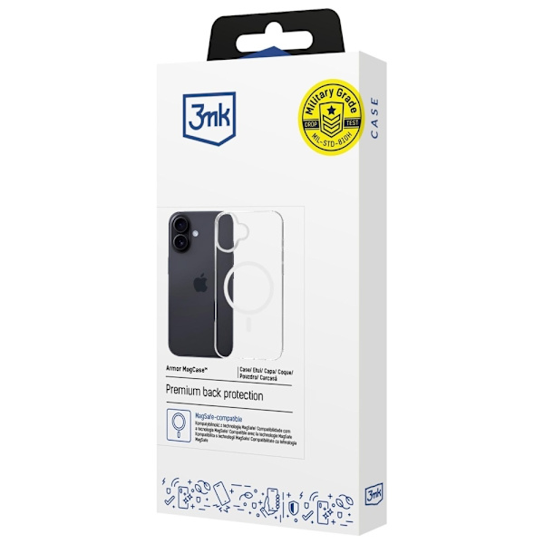 3MK Mobilskal till iPhone 16 MagSafe Armor - Clear