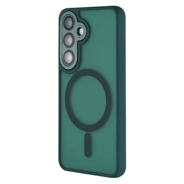 WANLONFENG Mobilskal för Samsung Galaxy S26 Plus Magnetiskt PC + TPU - Mörkgrön