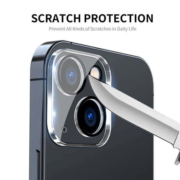 [1-PACK] iPhone 14/iPhone 14 Plus Kameralinsskydd i Härdat Glas Transparent