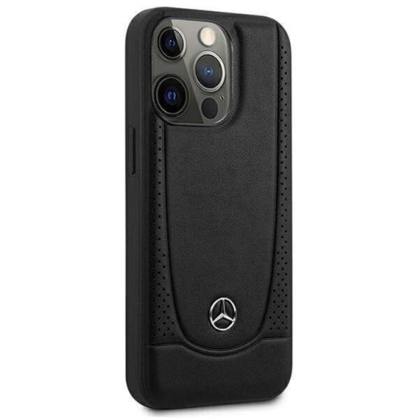 Mercedes iPhone 15 Pro Mobilcover Læder Urban - Sort