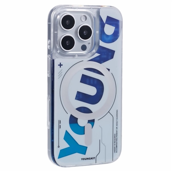 YOUNGKIT Mobilskal till iPhone 16 Pro MagSafe Kvicksand - Silver Silver