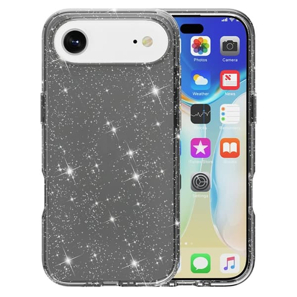 AMORUS Mobilskal till iPhone Air Shockproof - GlitterSvart Svart