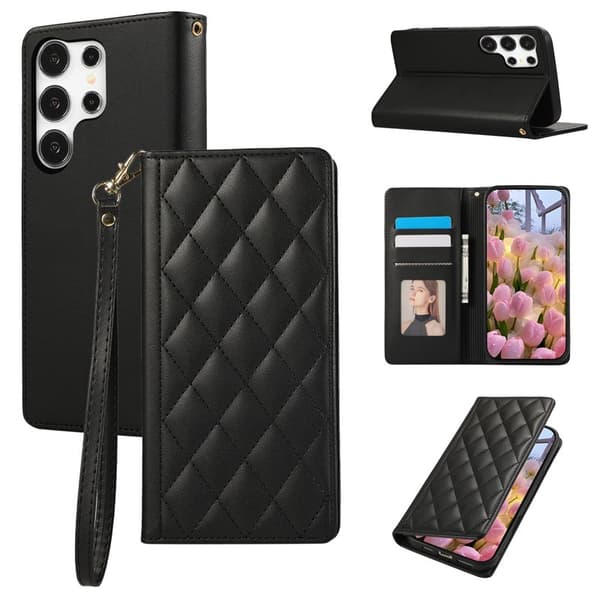 Plånboksfodral för Samsung Galaxy S26 Ultra RFID Blocking - Svart