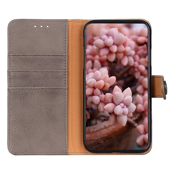 KHAZNEH Google Pixel 8 Plånboksfodral Cowhide - Grå