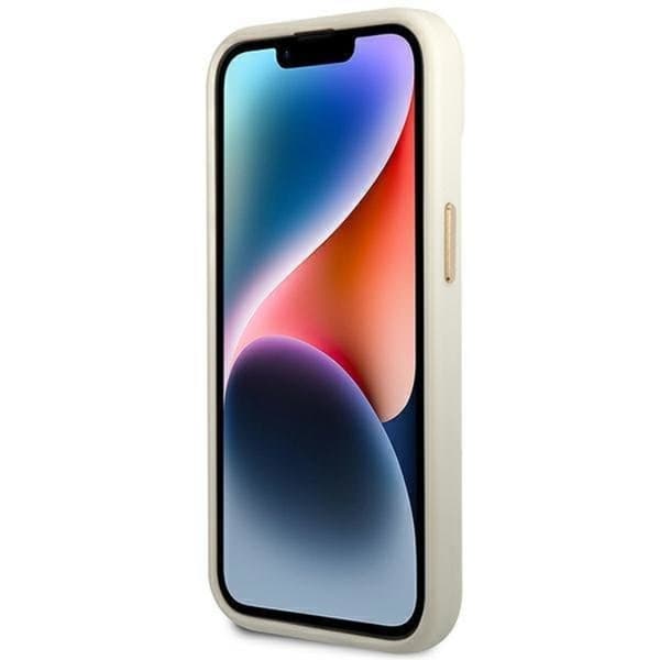 GUESS iPhone 14 Plus Skal Croco Collection - Sølv Silver