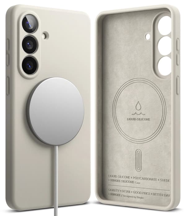 Ringke Mobilskal För Galaxy S26 Plus Magsafe Silikon - Stone Beige