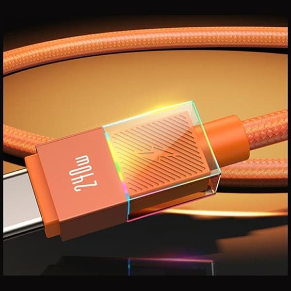 USAMS USB-C till USB-C 240W Kabel 1.2m SJ777 - Tarnish Grå