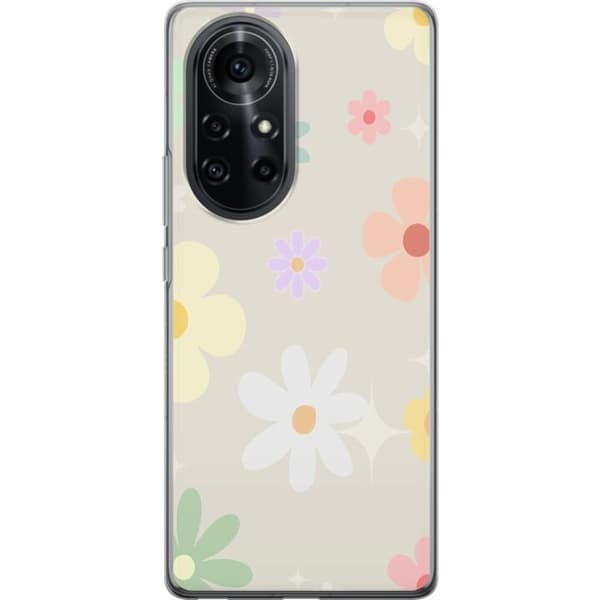 Cover til Huawei nova 8 Pro med fejende blomster