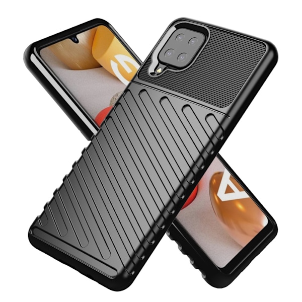 Thunder Twill Mobilskal Samsung Galaxy A12 - Blå Blå
