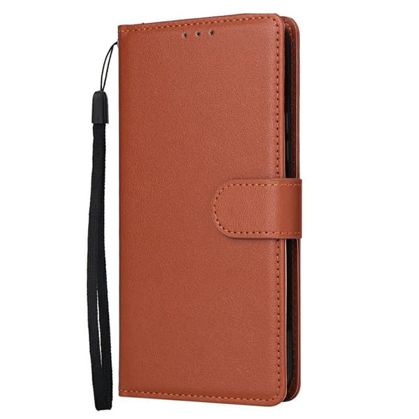 Samsung Galaxy S26 / S26 Pro Plånboksfodral Ställ Konstläder - Brun