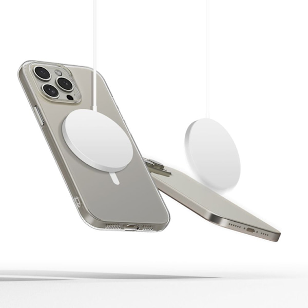 Tech-Protect Mobilskal till iPhone 15 Pro Magsafe Flexair - Clear Transparent